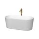 Option Matte White / Shiny White Trim / Brushed Gold