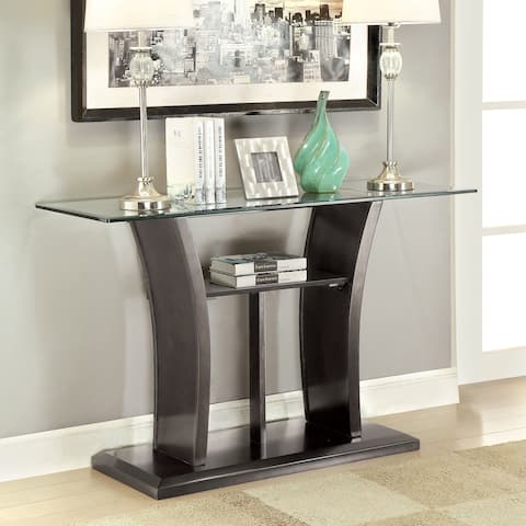 Furniture of America Pecs Contemporary Grey 50-inch Solid Wood Sofa Table
