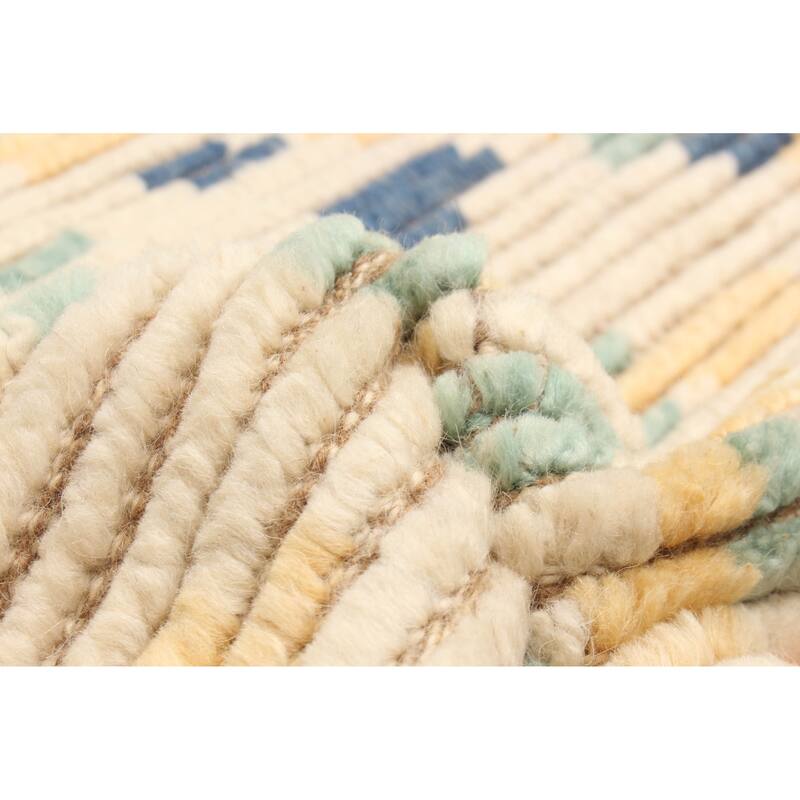 ECARPETGALLERY Hand-knotted Tangier Cream Wool Rug - 3'1 x 5'1