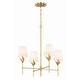 preview thumbnail 8 of 9, Crystorama Lighting Group 534 Broche 4 Light 28" Wide Chandelier with