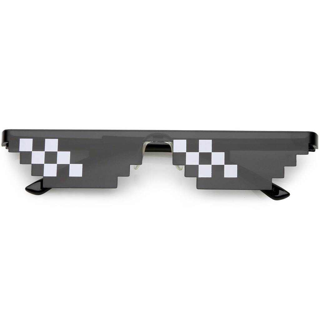 Rimless Thug Life Sunglasses 66Mm Novelty Party Shades Meme Fashion Accessory