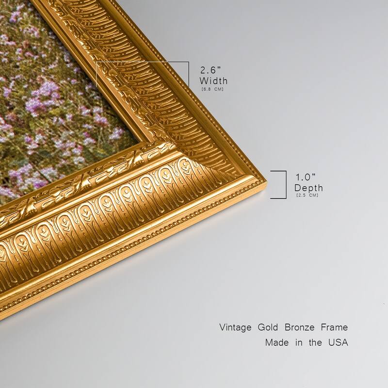 Tuscan Wildflowers Premium Framed Canvas- Ready to Hang