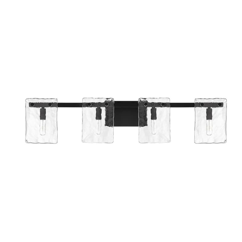Genry 4-Light Bathroom Vanity Light - Matte Black