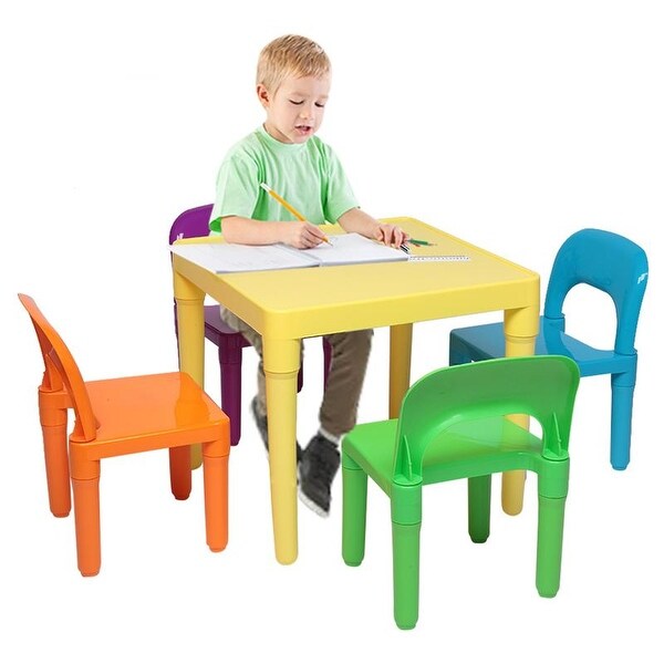 small plastic table and chairs