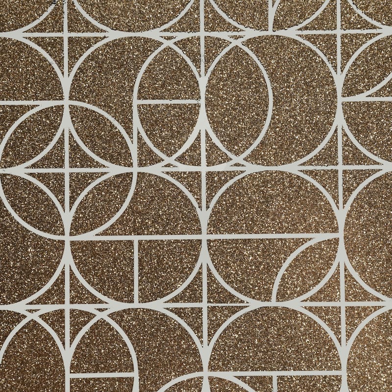 Decorative Pattern Glass Tray with Handles - Chic Home Decor - Accent Tray