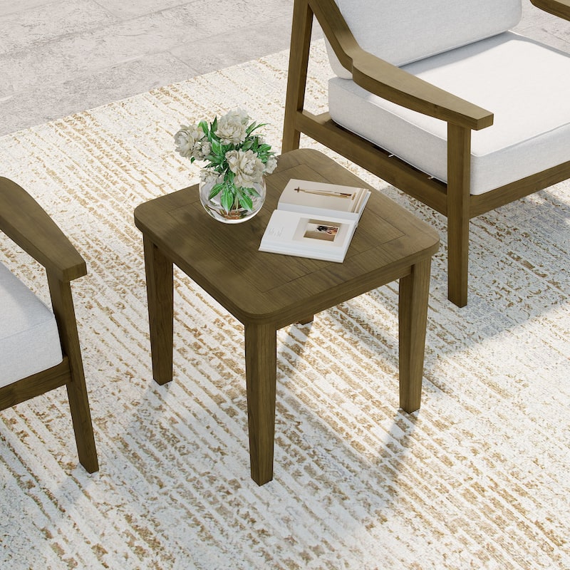 All Weather Outdoor Wood Side Table