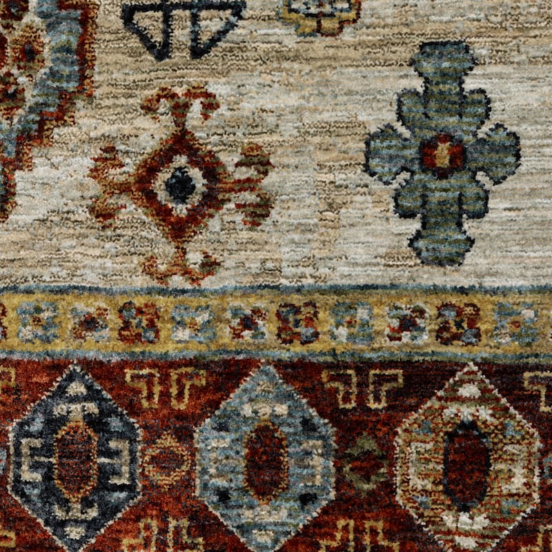Style Haven Amelie Traditional Medallion Blue/ Multi Indoor Area Rug