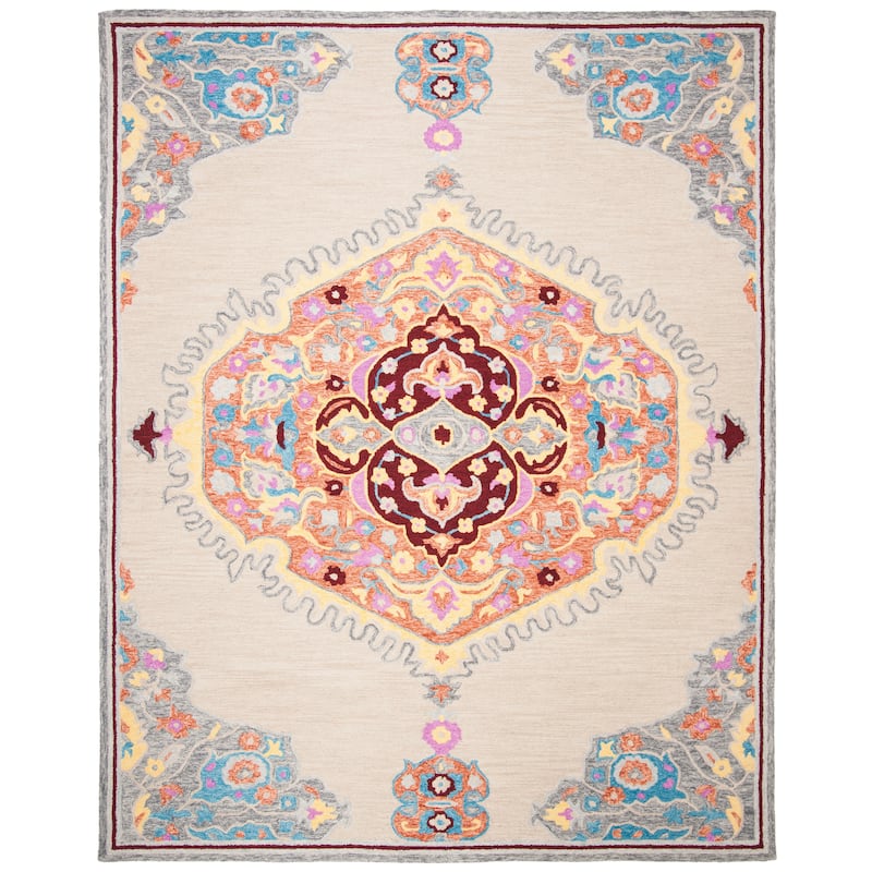 SAFAVIEH Handmade Micro-Loop Noeleen Wool Rug