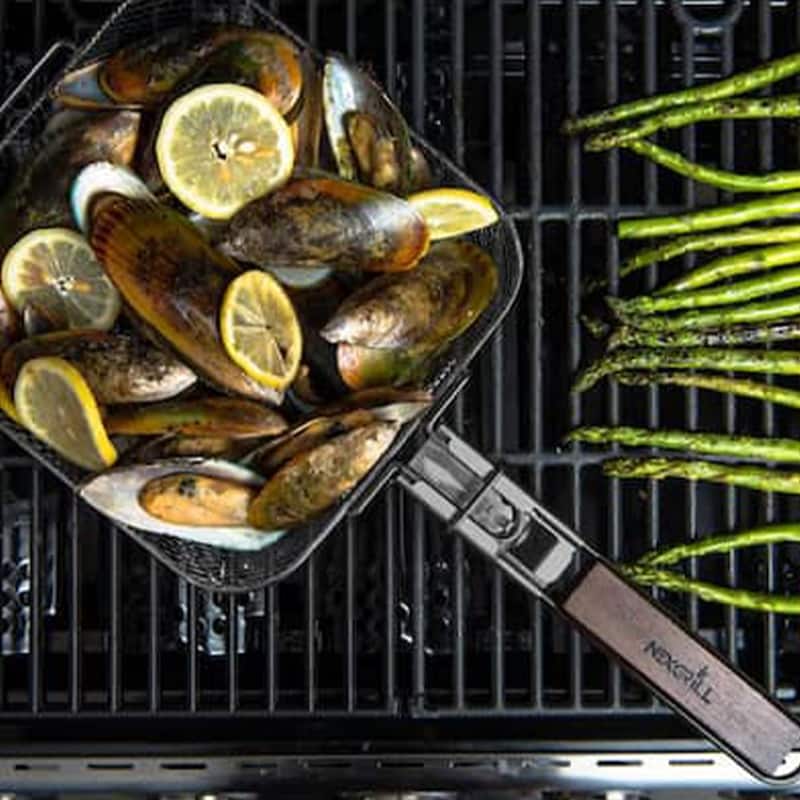 Nexgrill Grill & Fryer Shaker Basket with Removable Handle