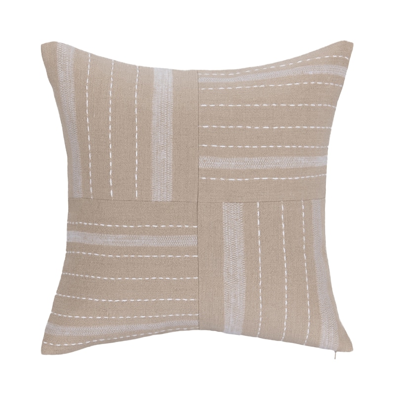 Villa by Classic Home Origin Belgian Linen Blend Throw Pillow