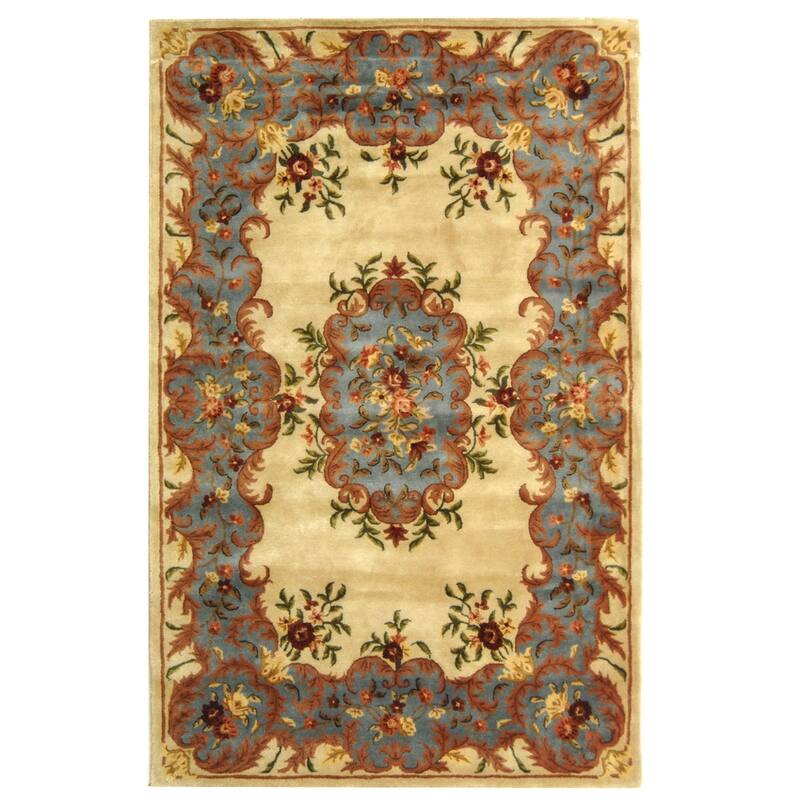 SAFAVIEH Handmade Bergama Achsah Oriental Hand-spun Wool Rug
