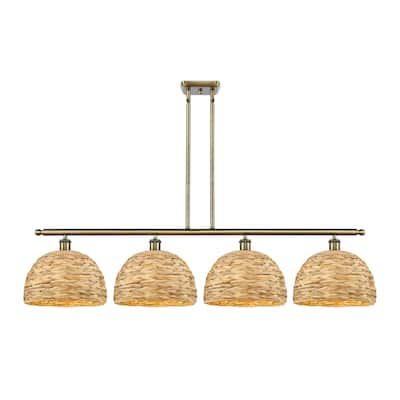 Innovations Lighting 516-4I-12-50 Woven Rattan Linear Woven Rattan 4