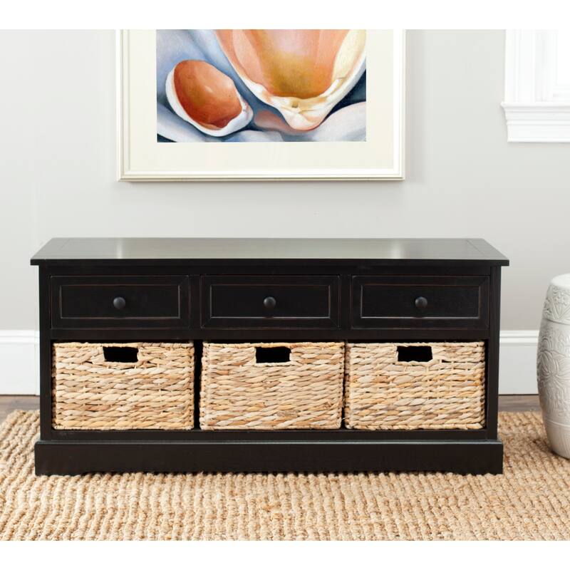 SAFAVIEH Ara Grey 3-Drawer Storage Unit - 42.1" x 15.4" x 19.7" - 42Wx15Dx20H