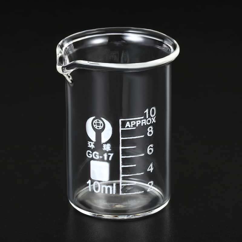Low Form Glass Beaker, 3.3 Borosilicate Graduated Lab Measuring Cups - 1 Pcs
