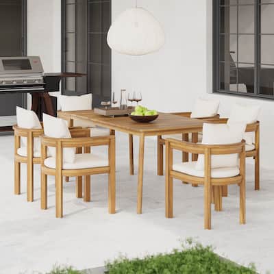 Christopher Knight Home - Porter Acacia Wood 7 PCS Outdoor Dining Set
