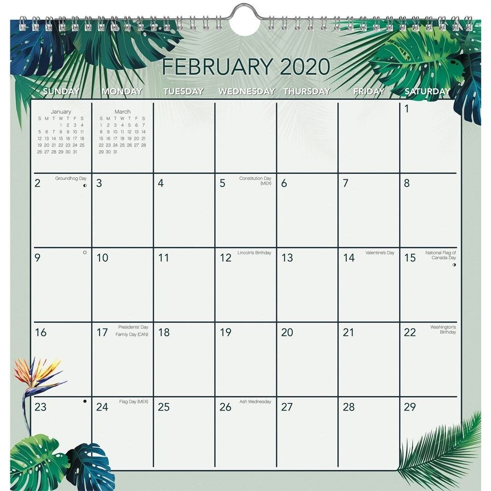 Shop Calendars Urban Tropical Spiral Wall Calendar With High