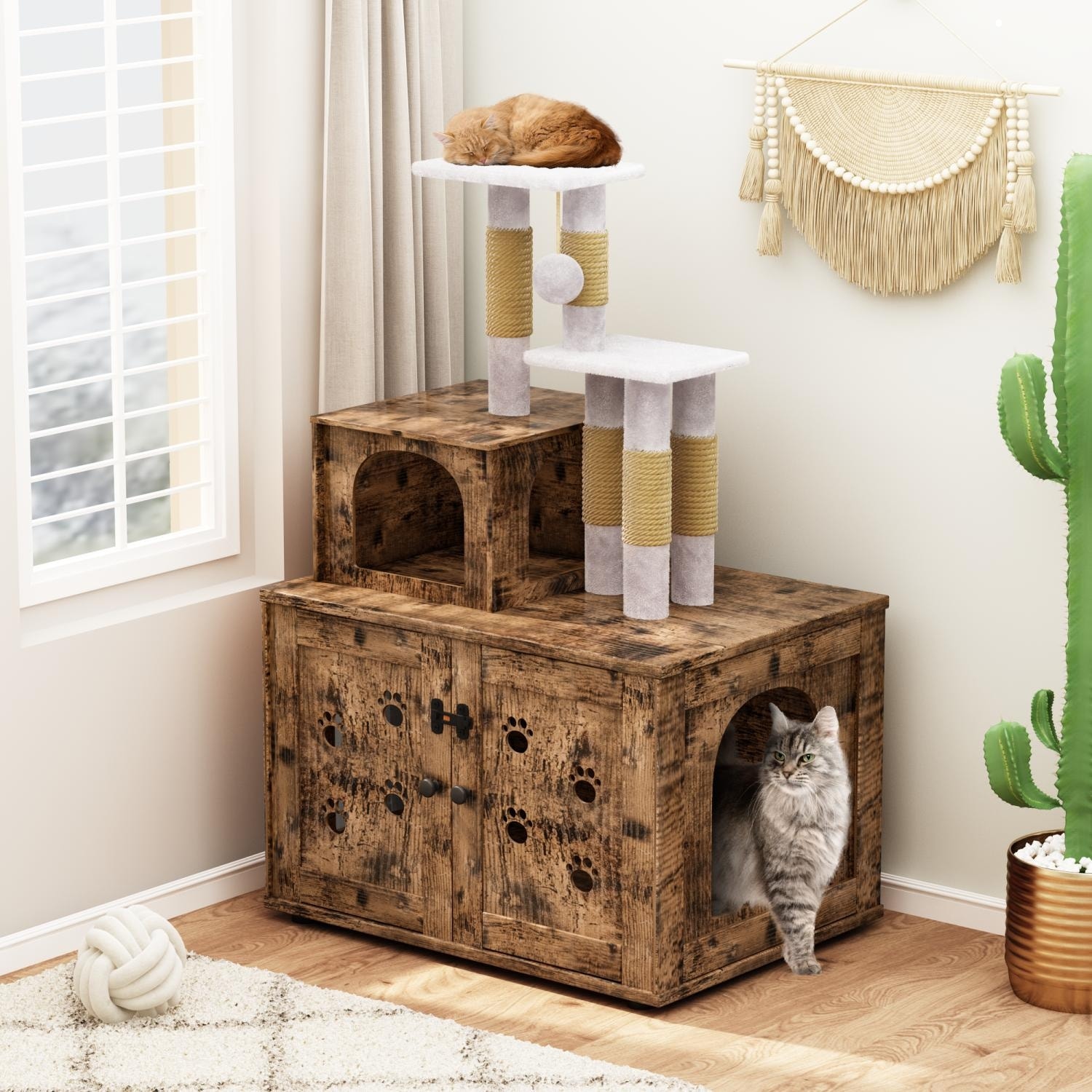 Cat tree 2025 with storage