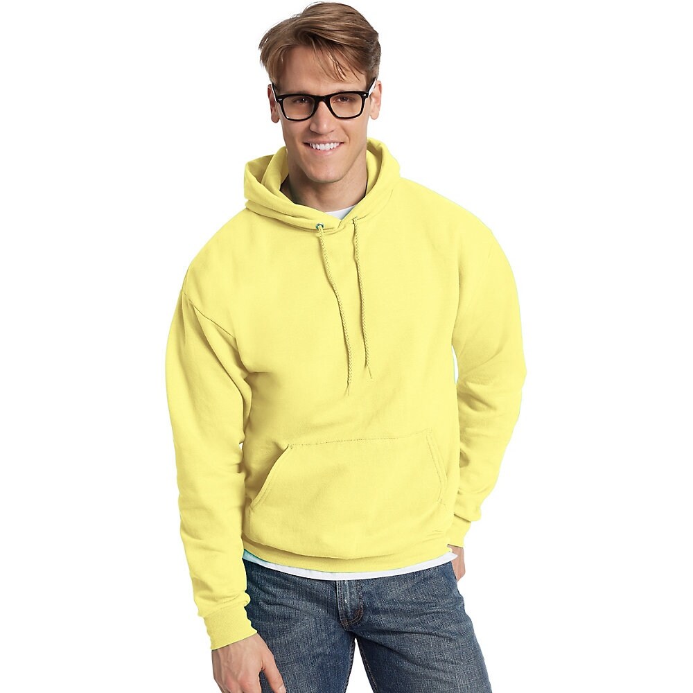 hanes yellow sweatshirt