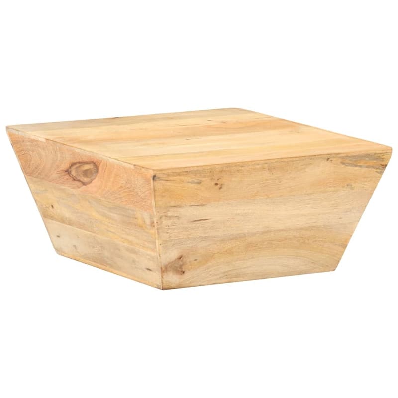 vidaXL Coffee Table V-shape 26"x26"x11.8" Solid Mango Wood