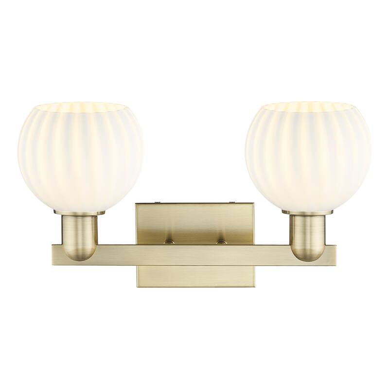 Innovations Lighting Endless Possibilities Arcadia - White Venetian - 2 Light 17" Bath Vanity Light
