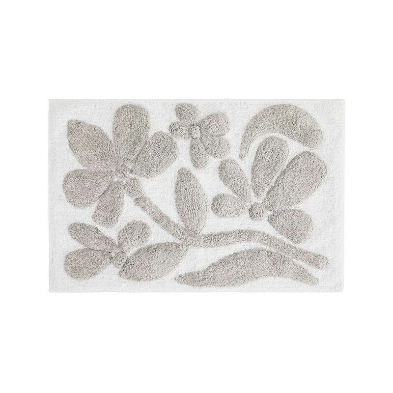 Becky Cameron 100% Cotton Floral Patterned Bath Mat
