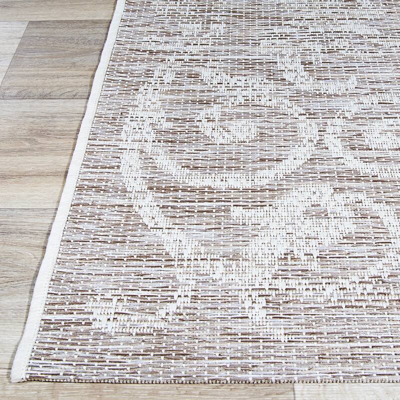 Dream Decor Rugs Samantha Scroll Indoor Outdoor Area Rug