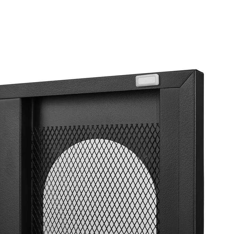 High Foot Double-Sided Mesh Door Shoe Cabinet With Movable Double-Layer Partitions And Hollow Base