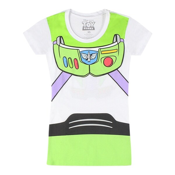 Shop Disney Toy Story Movie Buzz Lightyear Costume Women S White T Shirt Overstock 17746526