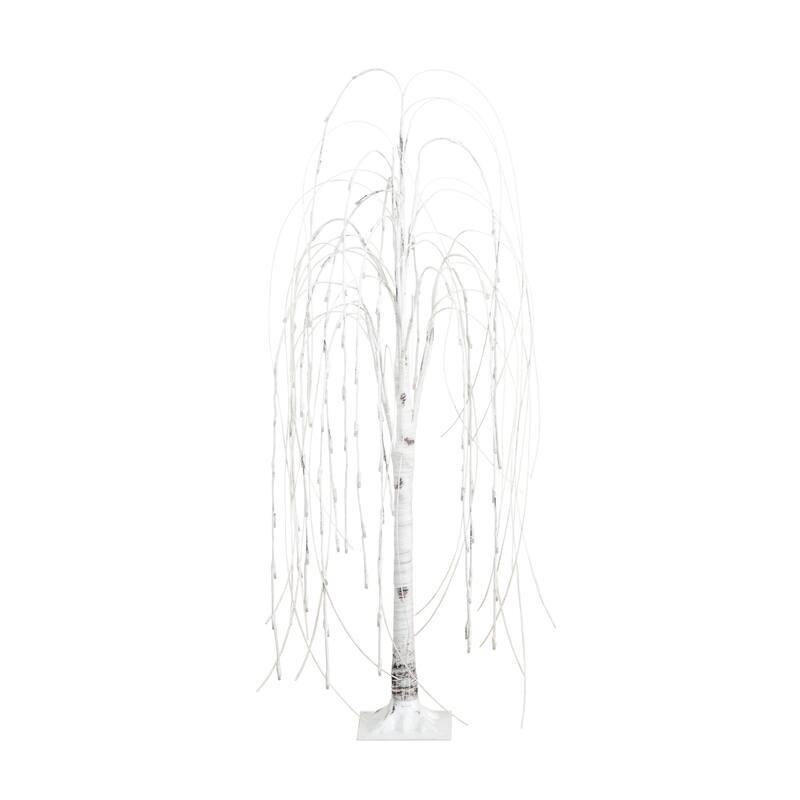 Pre-Lit Weeping Willow Artificial Christmas Tree - 4' - Warm White LED Lights