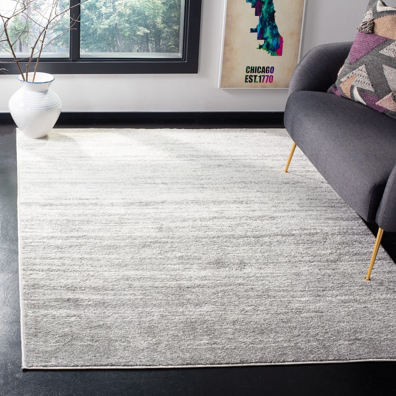 SAFAVIEH Adirondack Vera Modern Ombre Distressed Area Rug - 6' x 8' - Ivory/Silver - Rectangle