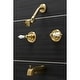 preview thumbnail 2 of 17, Kingston Brass Magellan Tub and Shower Trim with Single Function