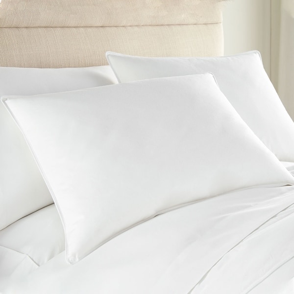 2 Pack Medium White Duck Feather & Down Bed Pillow - King - White
