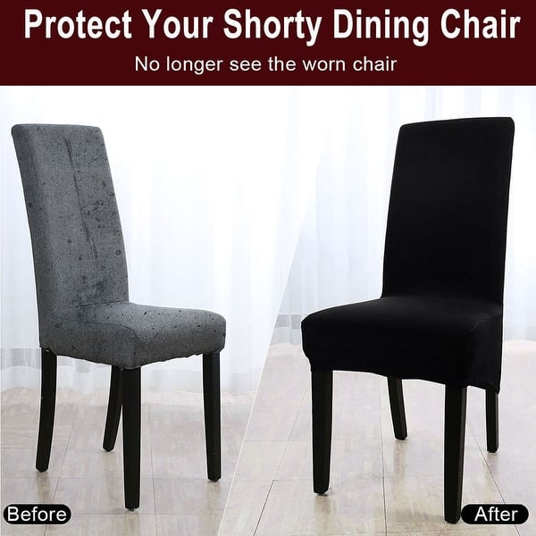 Shop High Back Chair Slipcover Spandex Long Back Dining Chair Seat