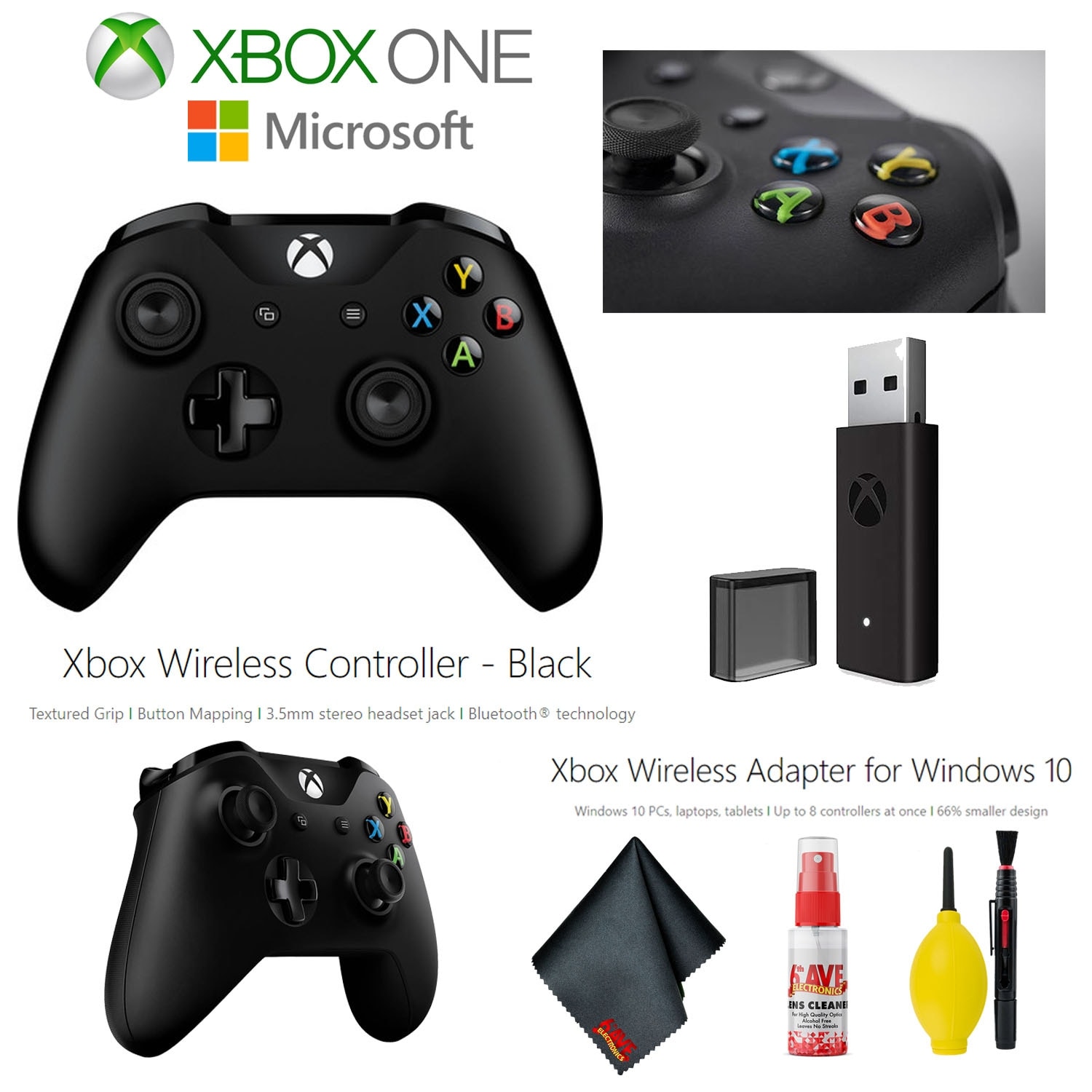 microsoft xbox controller and wireless adapter for windows