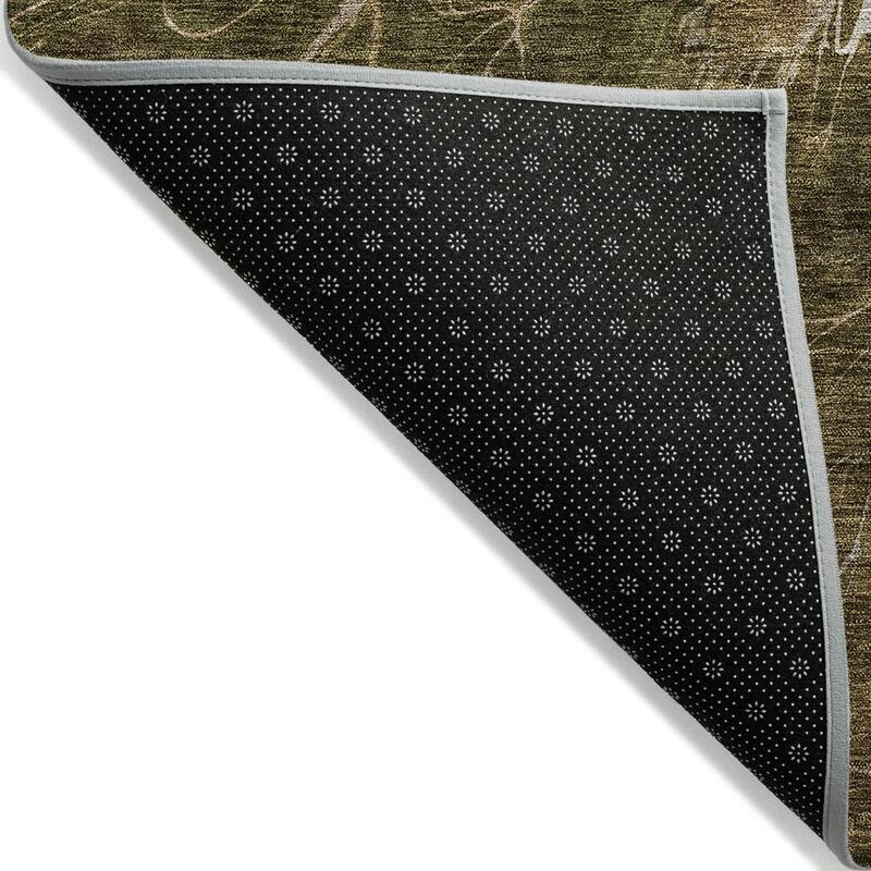 HomeRoots Abstract Transitional Rectangle Outdoor Rug