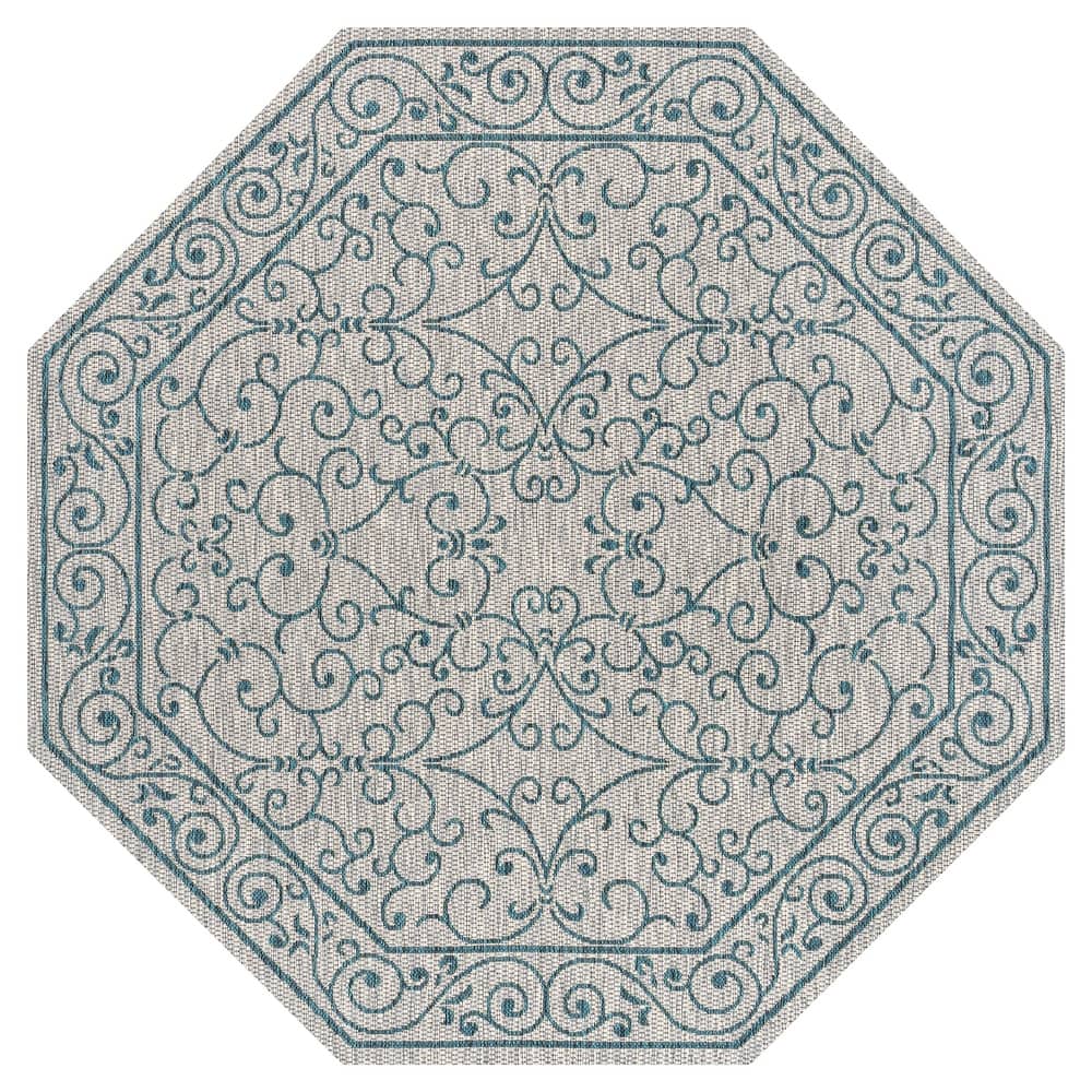 JONATHAN Y Filigree Textured Weave Indoor/Outdoor Area Rug