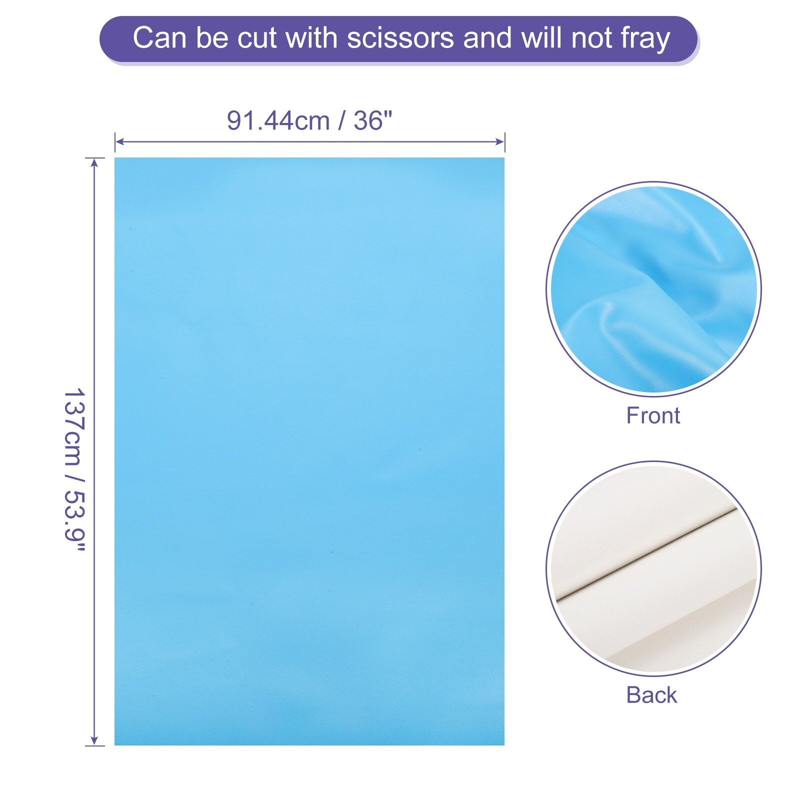 Faux Leather Length PU Leather for Sofa Bags DIY Crafts