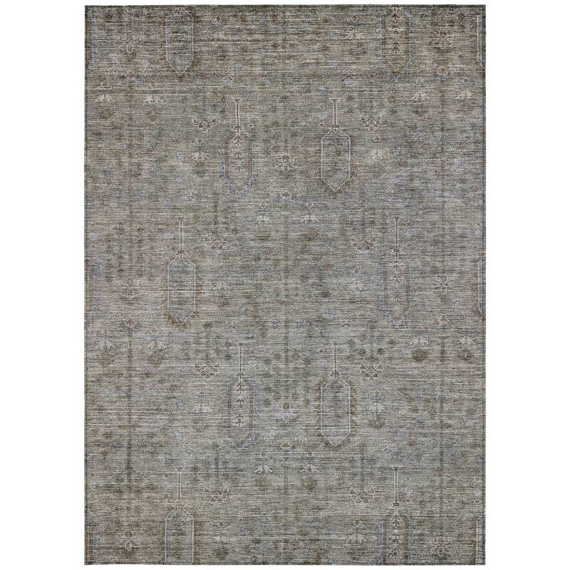 HomeRoots Southwestern Transitional Rectangle Outdoor Rug