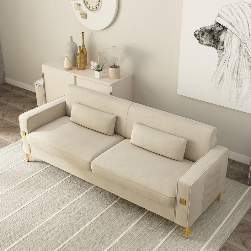 Velvet Loveseats, Comfortable Sofa for Living Room