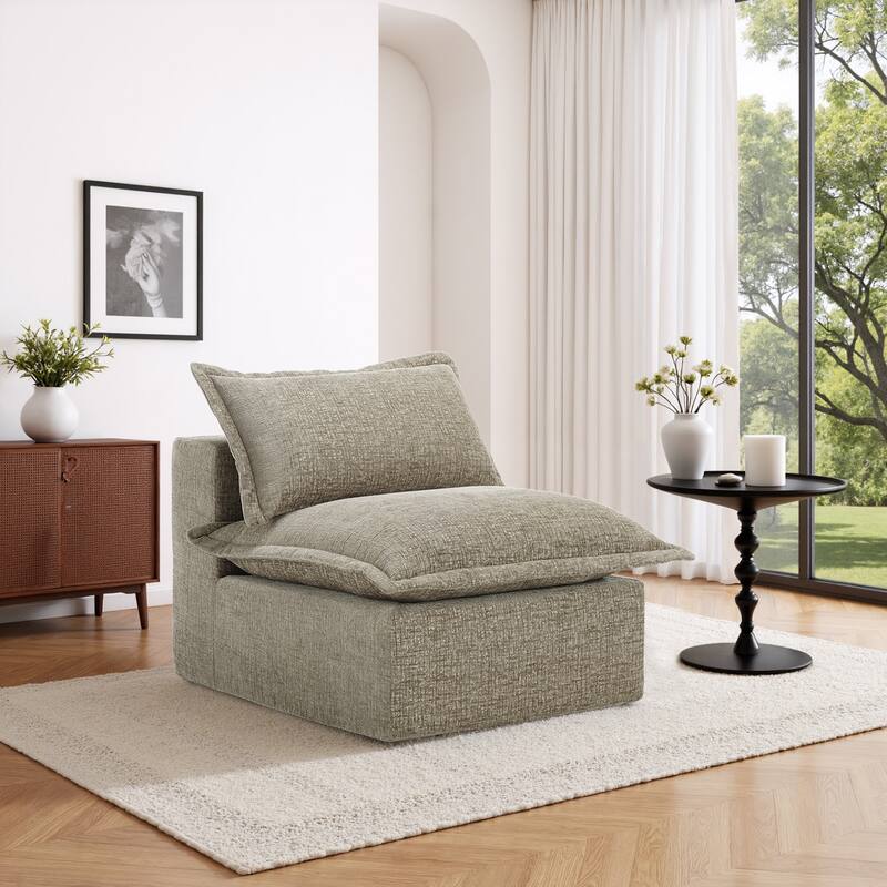 Comfy Cloud Chenille Upholstered Modular Sectional Sofa