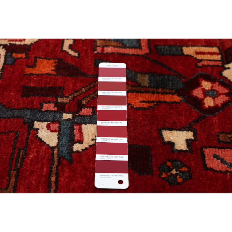 ECARPETGALLERY Hand-knotted Andelz Red Wool Rug - 4'6 x 8'0