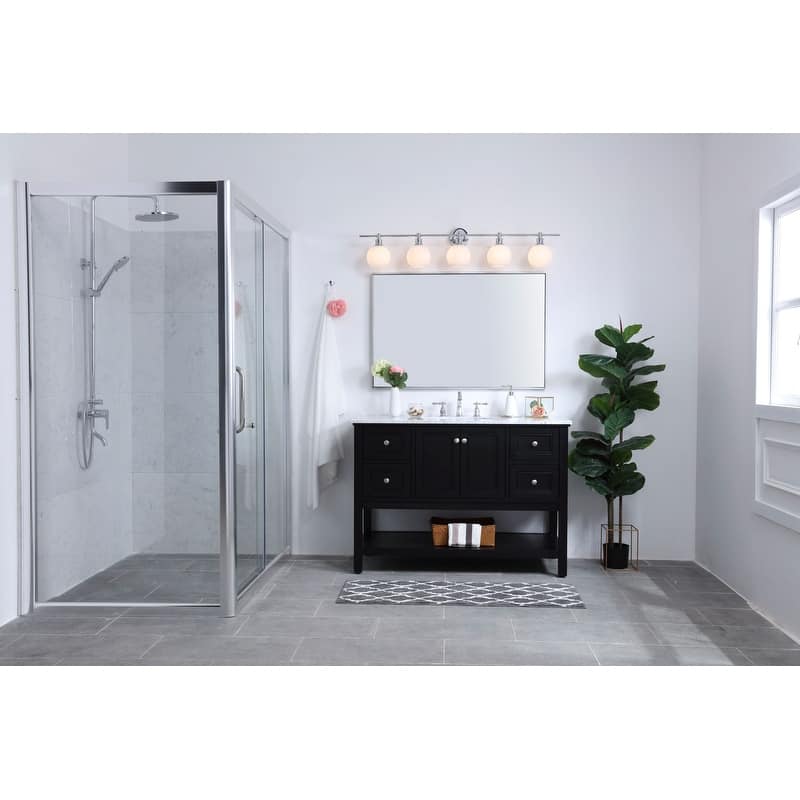 Camille 5-Light Frosted Glass Wall Sconce