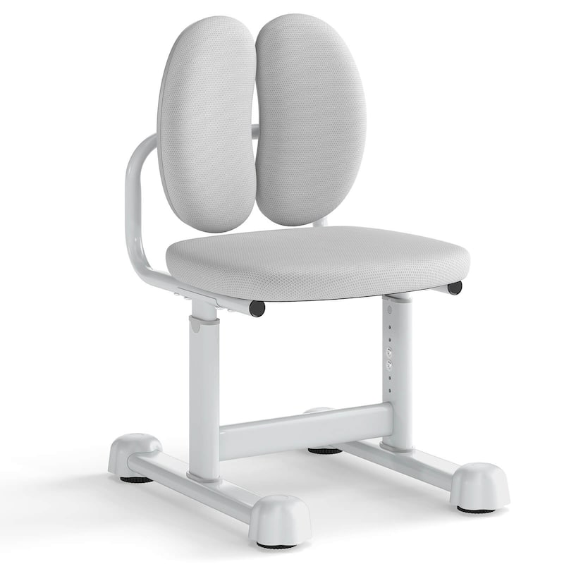 Costway Kids Desk Chair with Double Back Support Adjustable Height - See Details - Gray