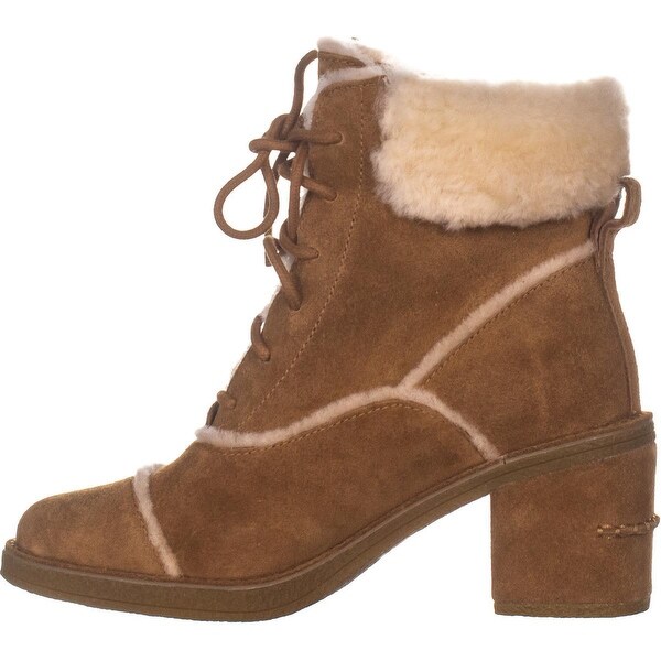 UGG Esterly Lace Up Boots, Chestnut - 5 