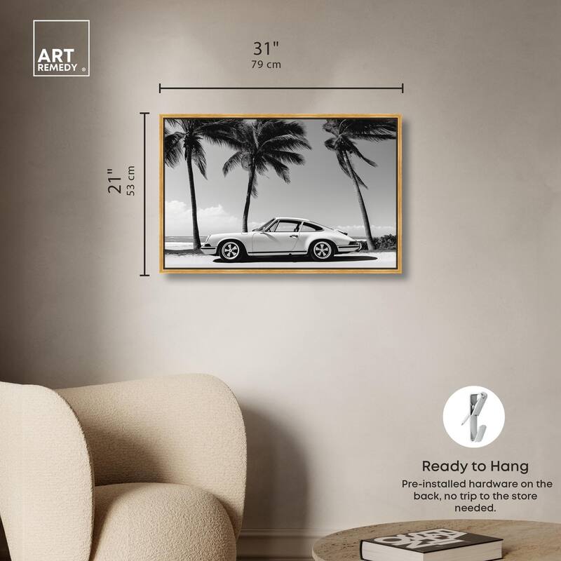 Analog Vintage Car Canvas by Art Remedy