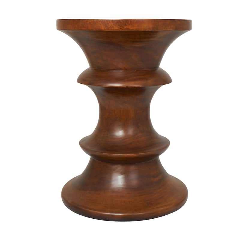 Brown Wood Accent Table