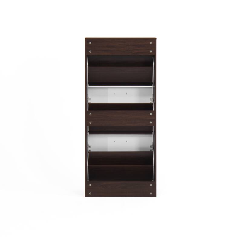 Shoe Storage Cabinet with 3 Flip Drawers&1 Drawer, Slim Freestanding Storage Racks