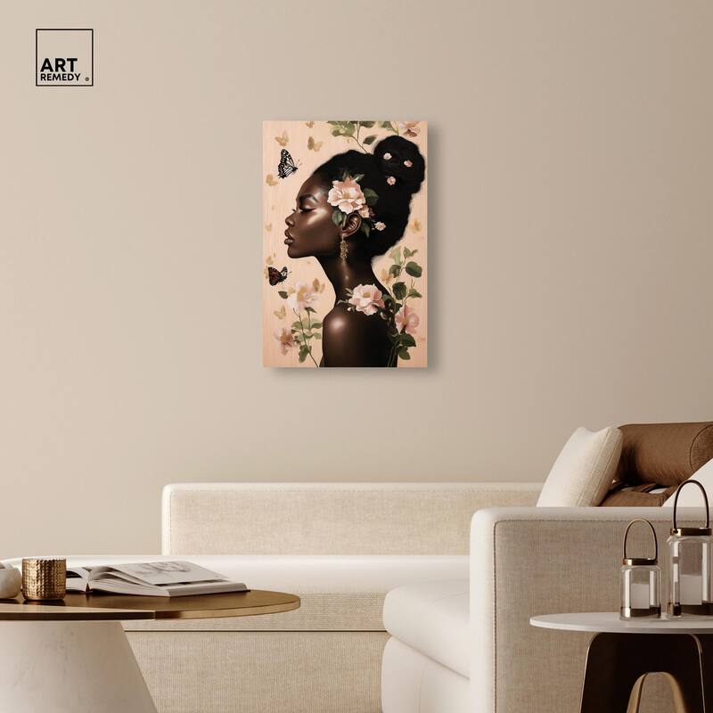 Apricot Whisper Canvas by Art Remedy, Gallery Wrapped