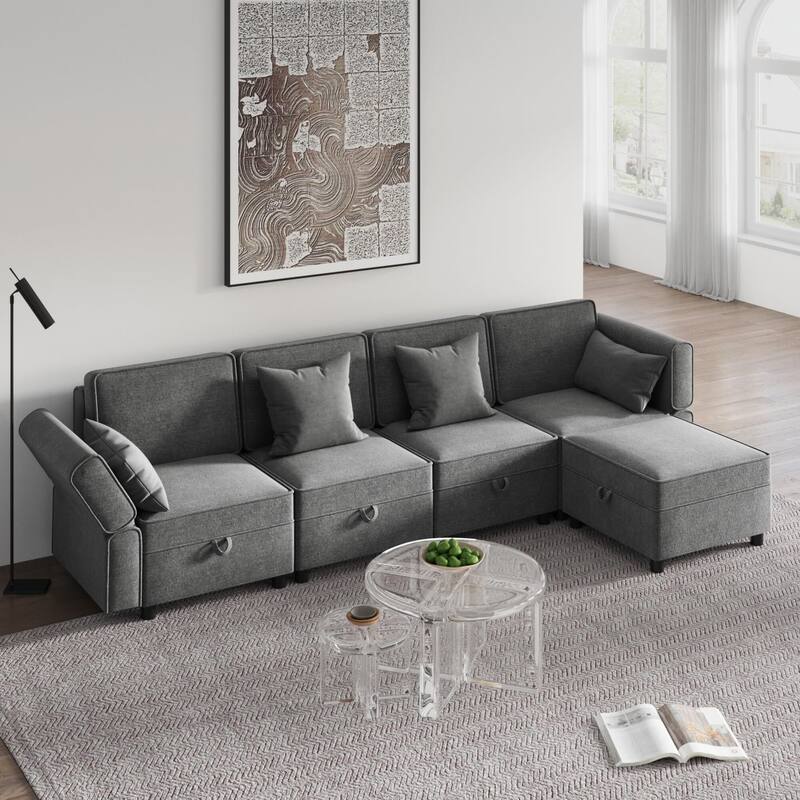 Loveseat Sofa with Storage Seat