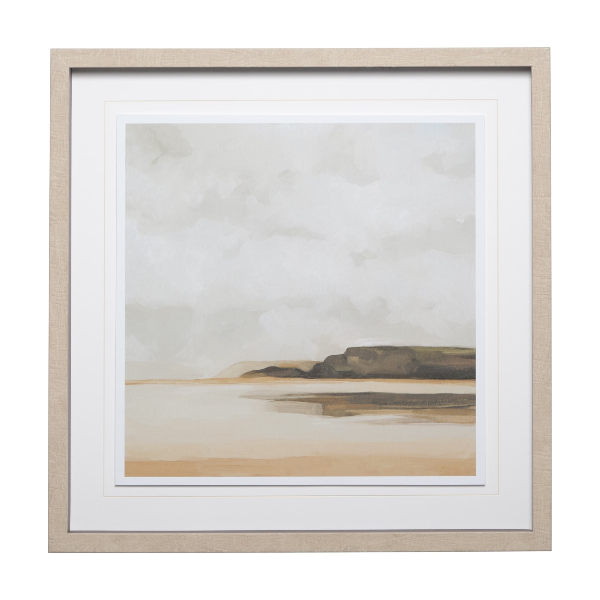 Wattwanderung I by Emma Scarvey a Framed Art Print Matted under Glass